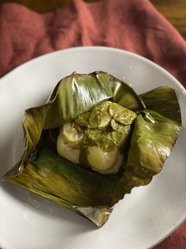 Stuffed Fish Wrapped in Banana Leaf Recipe