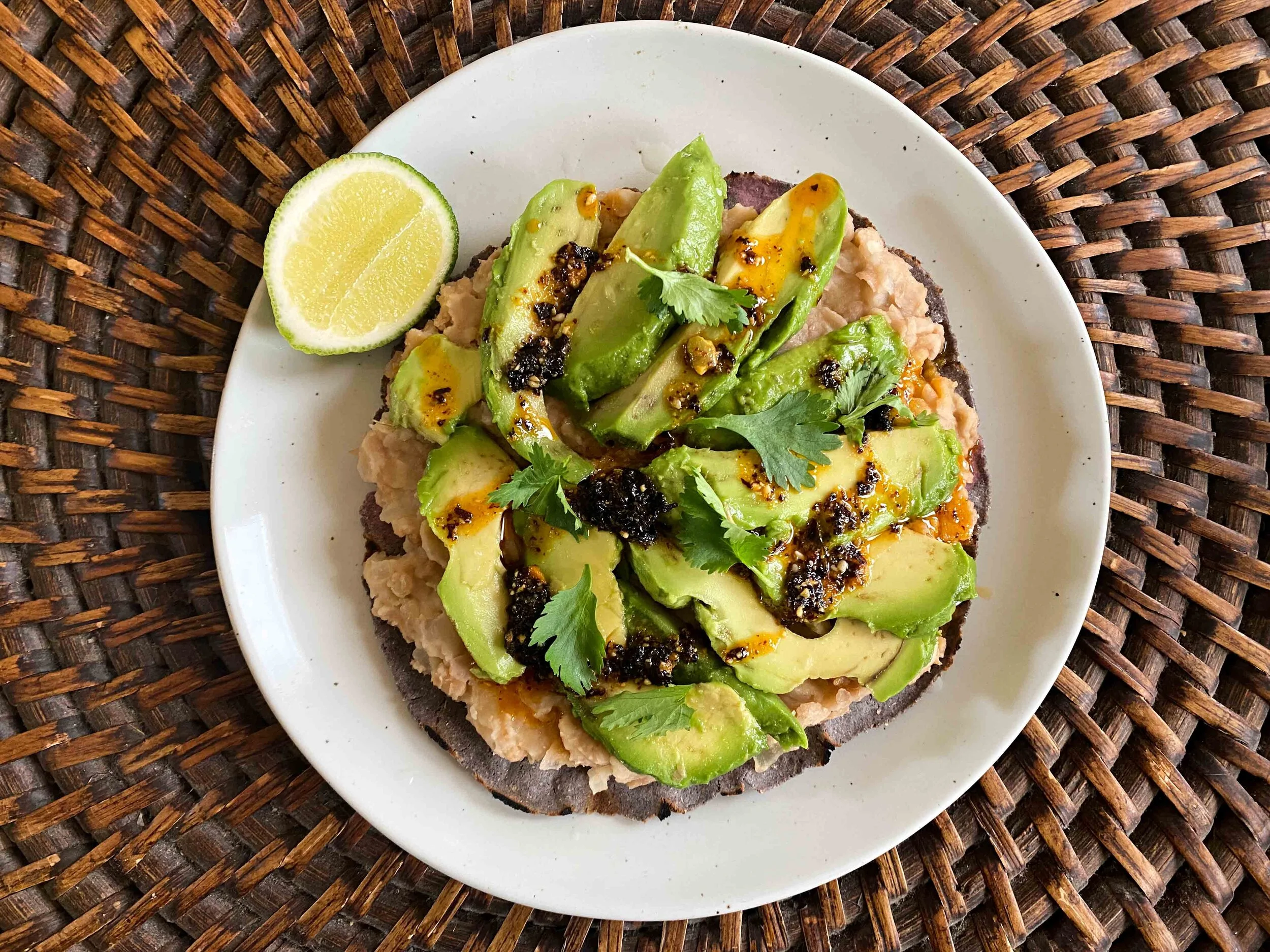 Avocado Tlayudita overhead.JPG