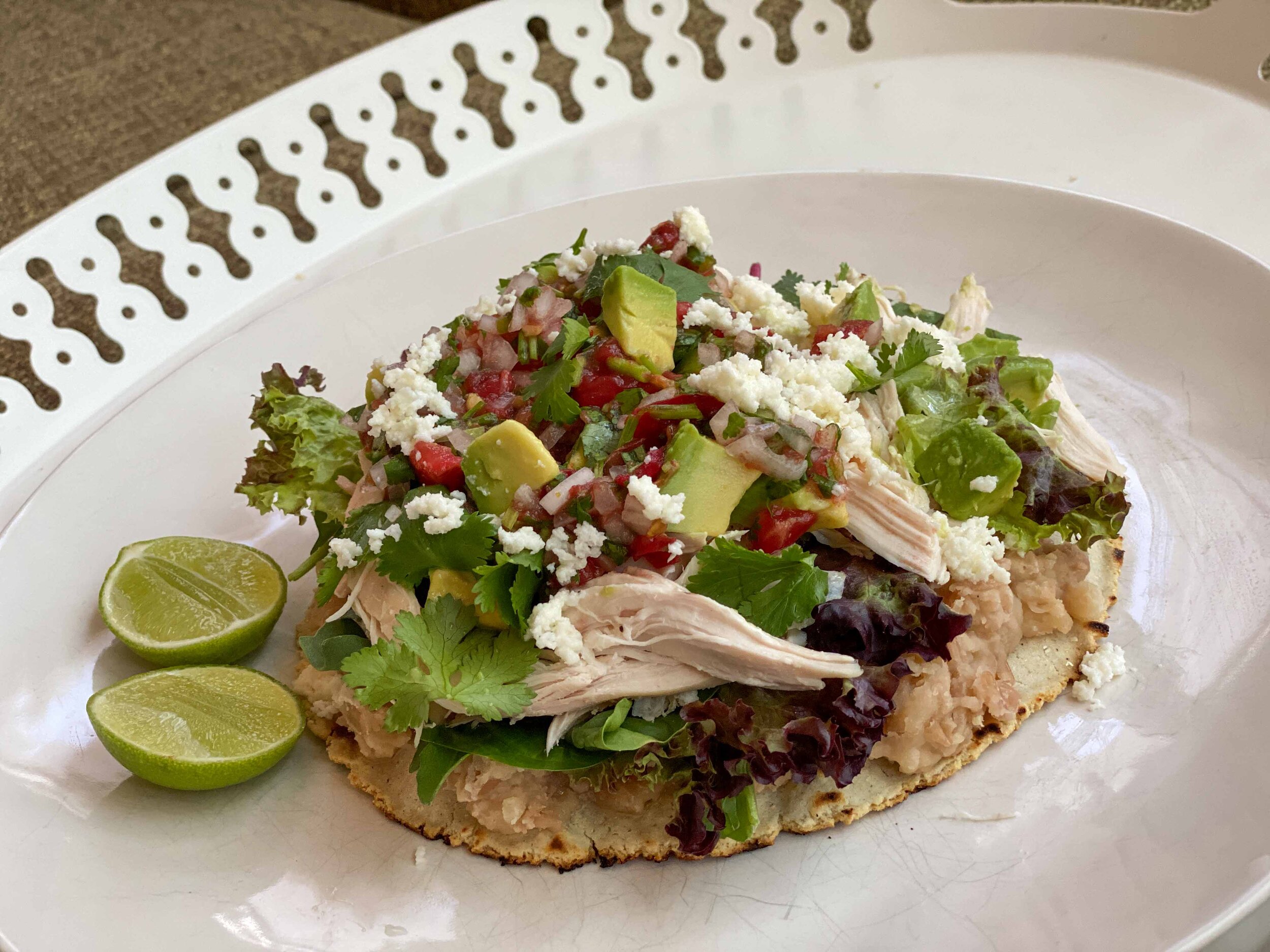 Chicken Salad Tlayudita