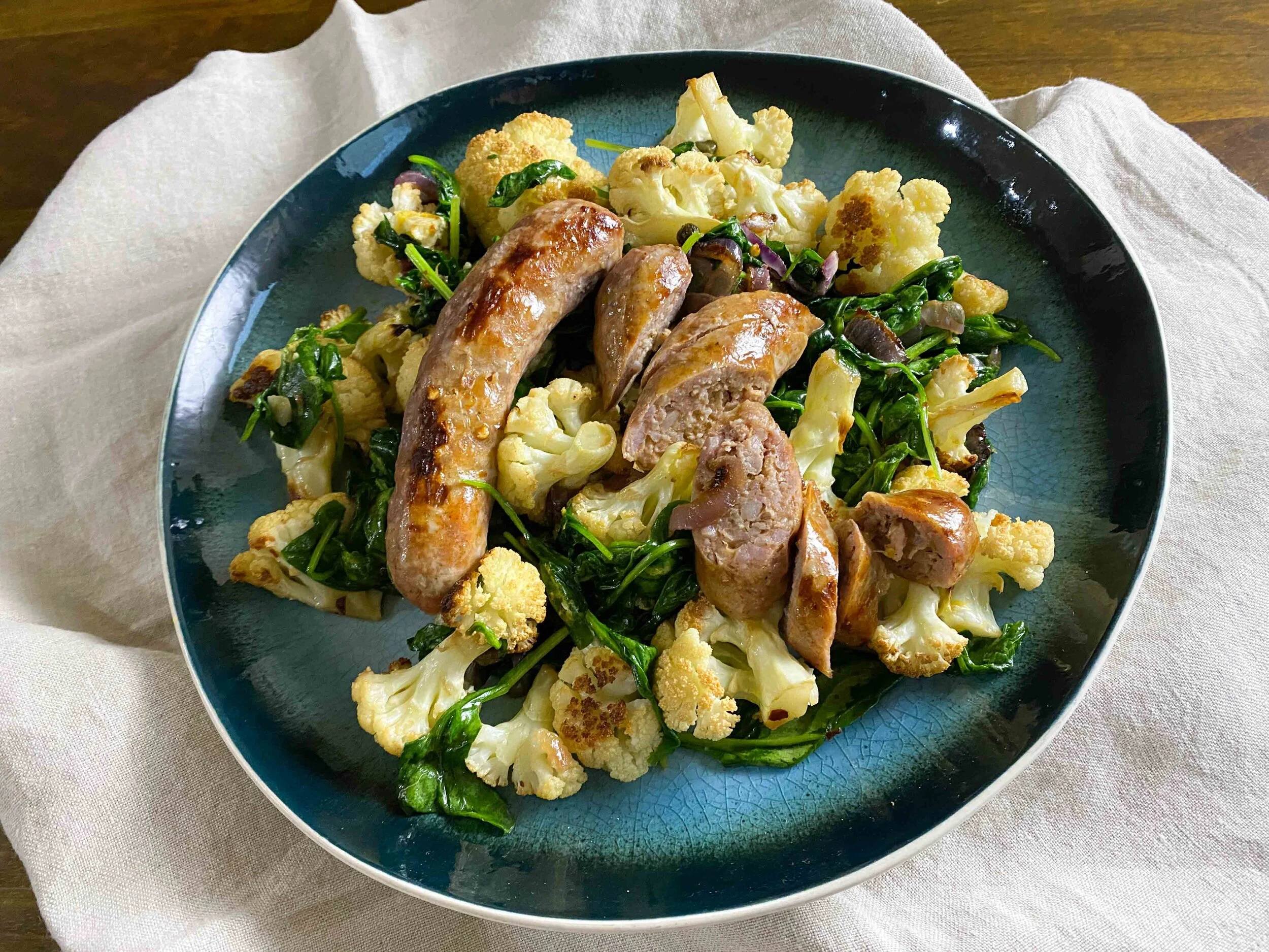 Italian Sausages Cauli overhead.JPG