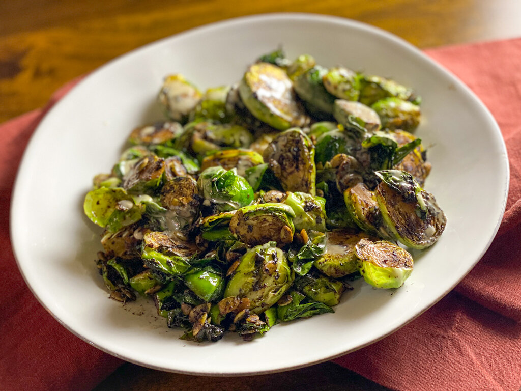 Ottolenghi's Brussels Sprouts with Browned Butter and Black Garlic