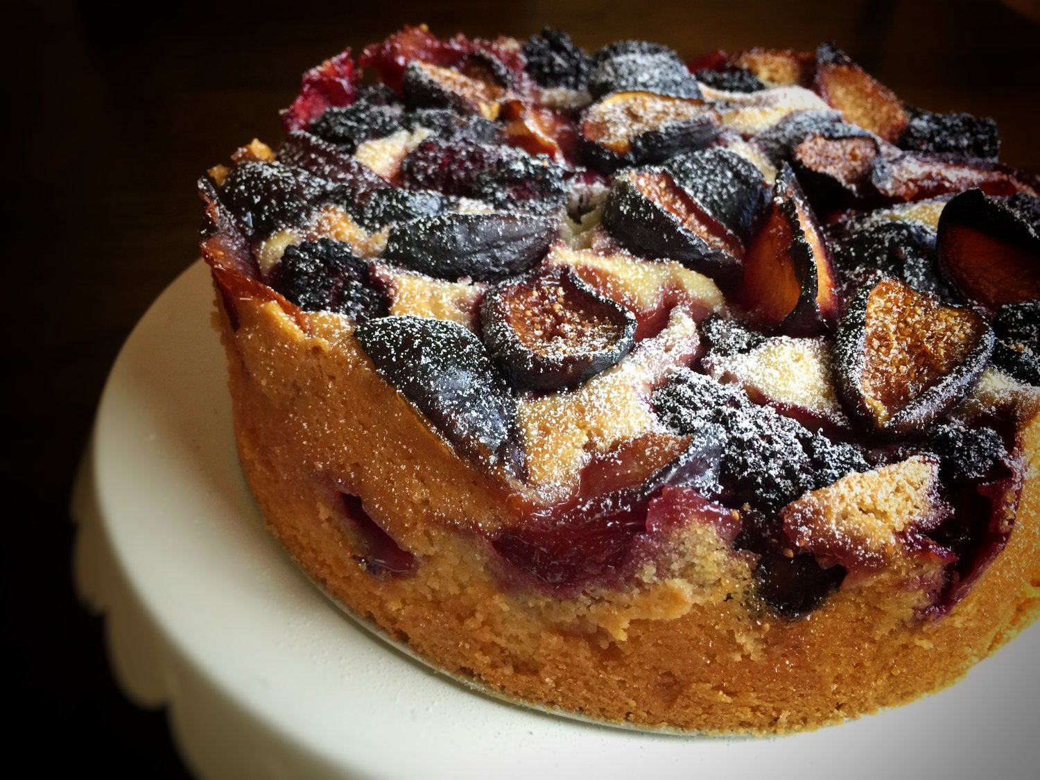 Autumn Fruit &amp; Almond Cake