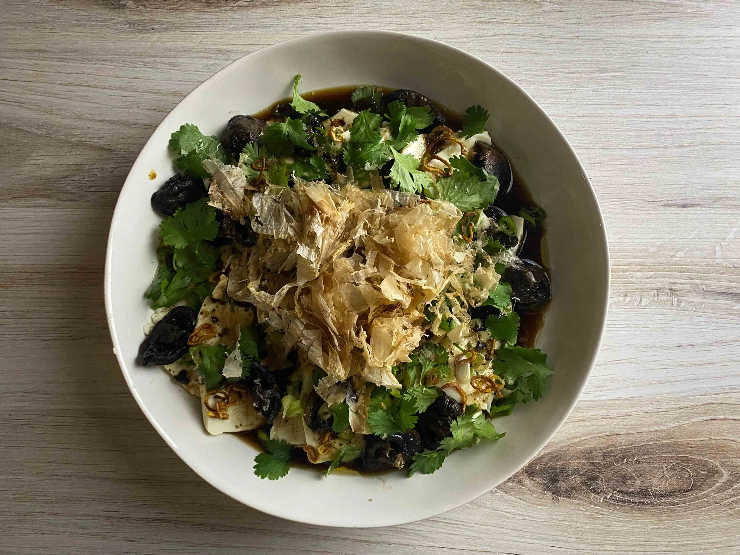 Silken Tofu with mushrooms and black garlic banner.JPG