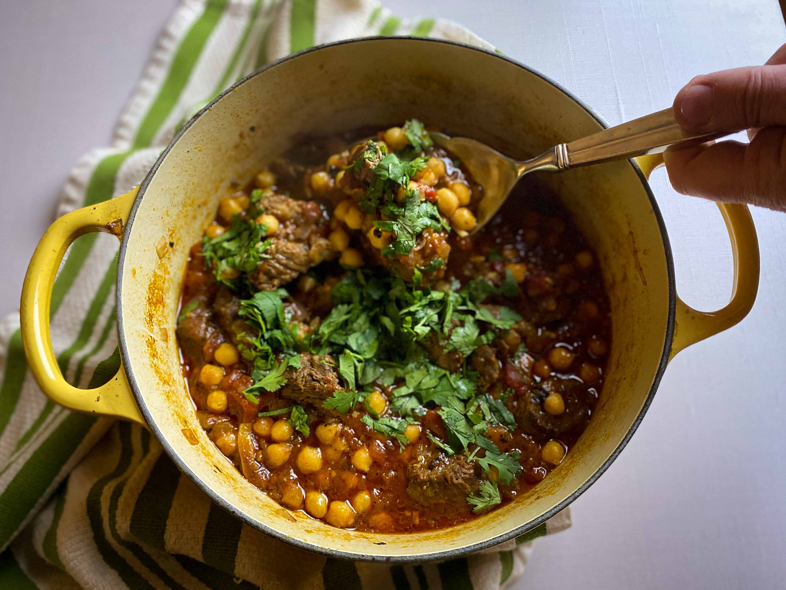 Crimean Beef Stew with Chick Peas