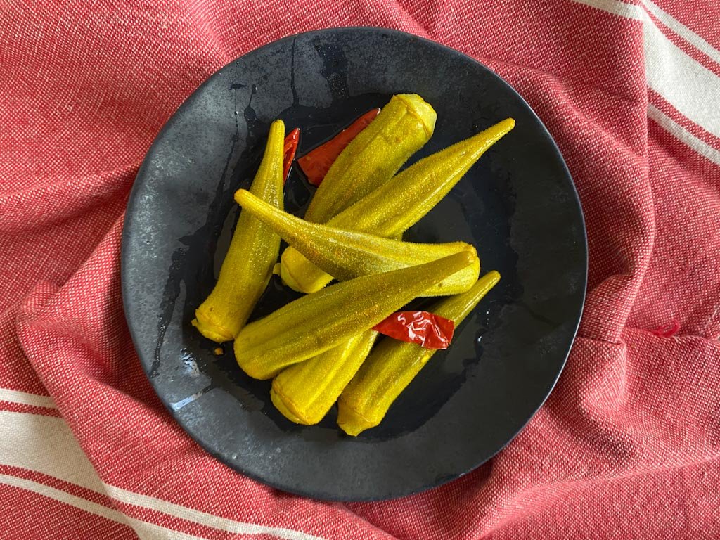 Spicy Pickled Okra