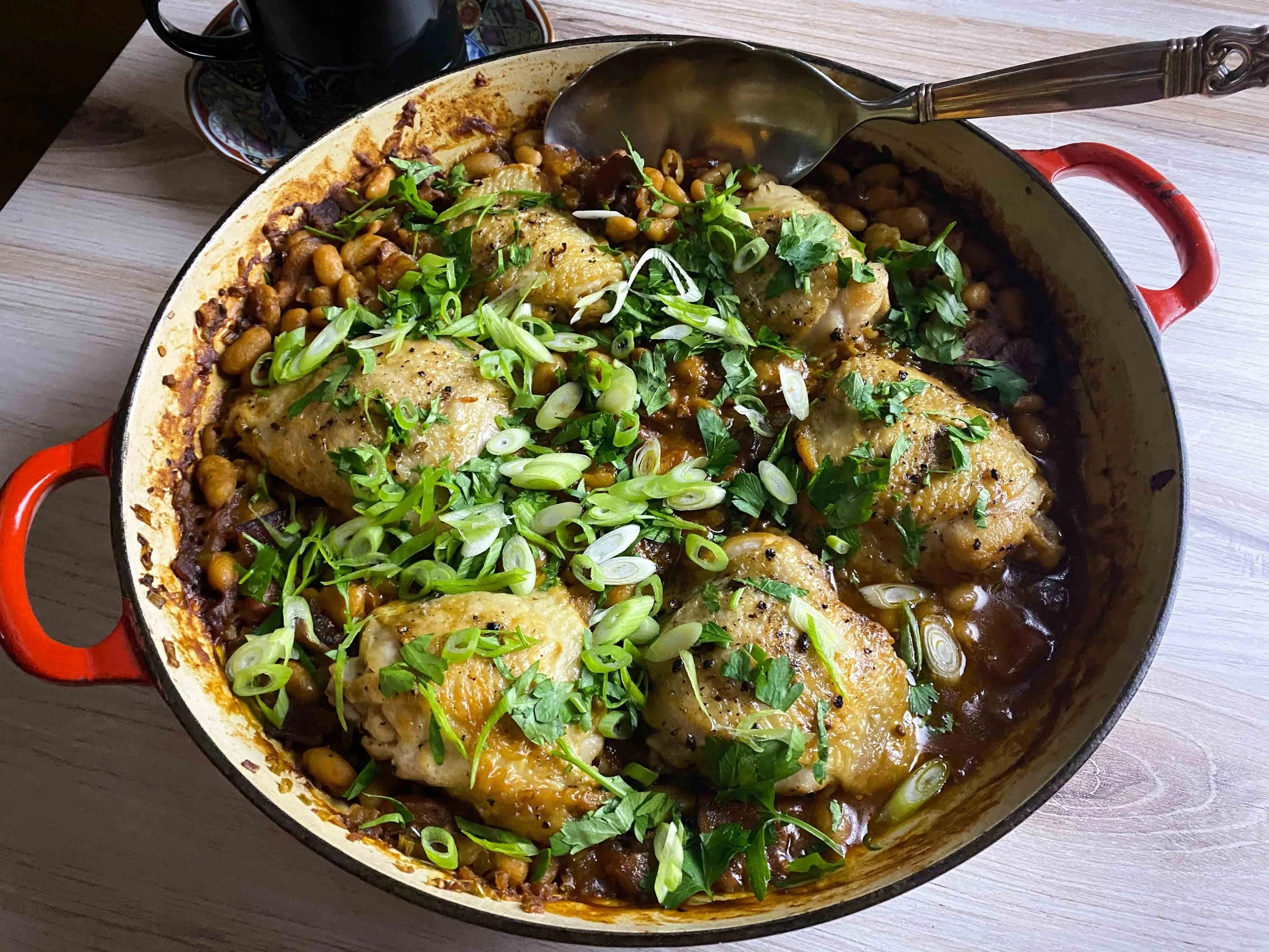 Chicken Thighs with BBQ Beans.JPG