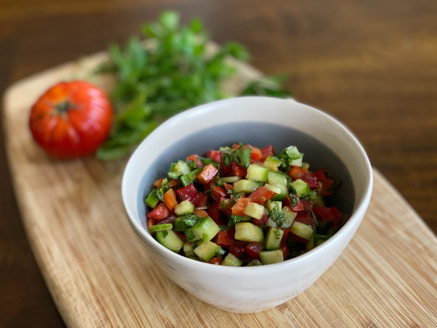 Palestinian Chopped Salad