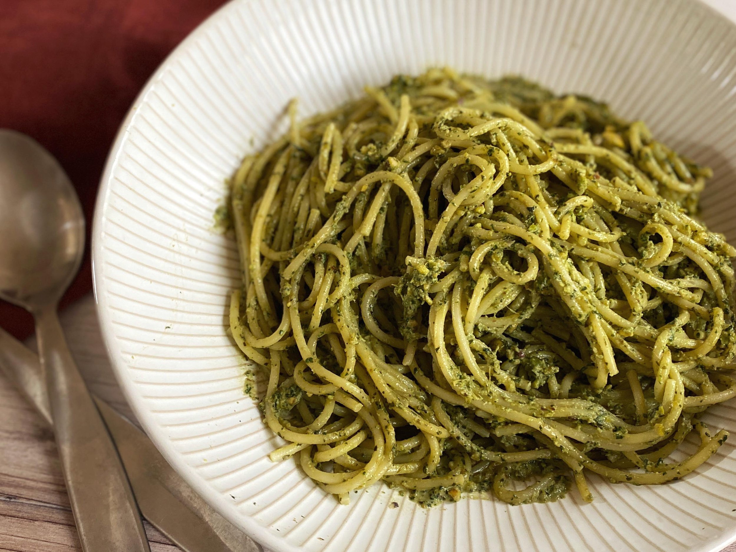 Pasta with Pistachio Pesto