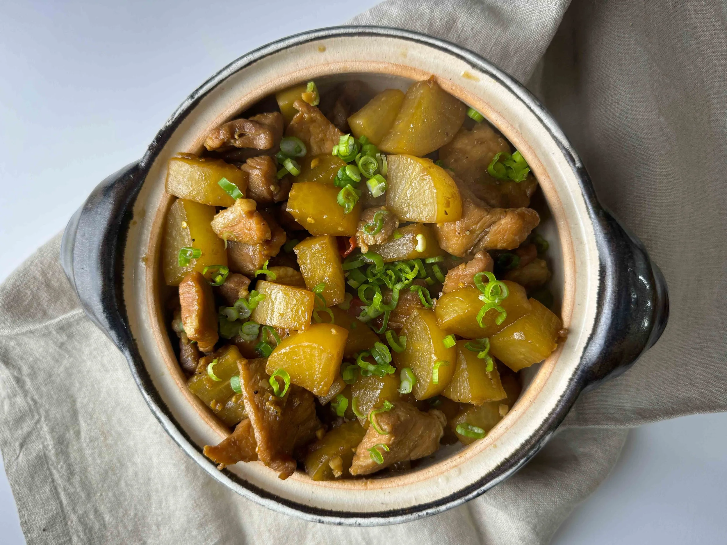 Caramel pork overhead.JPG