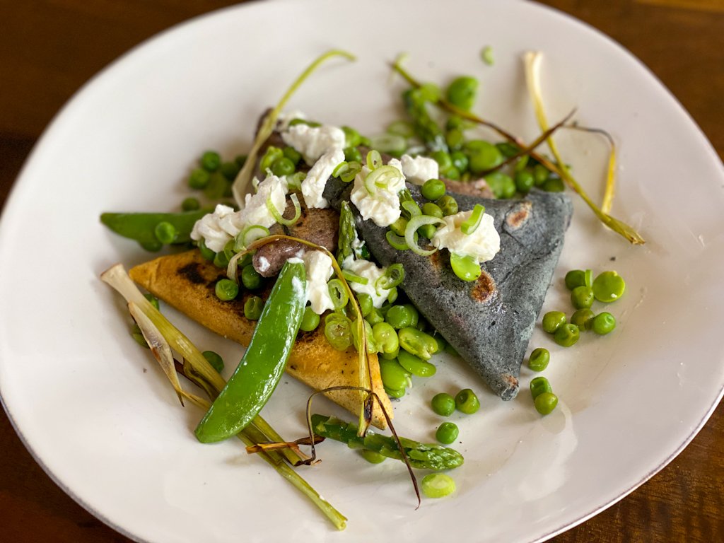 Tetelas with Spring Veg