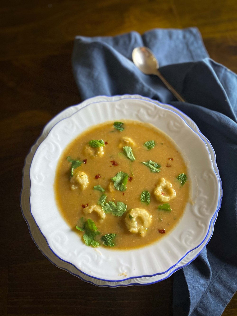 Maria Elena Machado's Sopa de Ombligo (Pinto Bean Soup with Masa Dumplings)