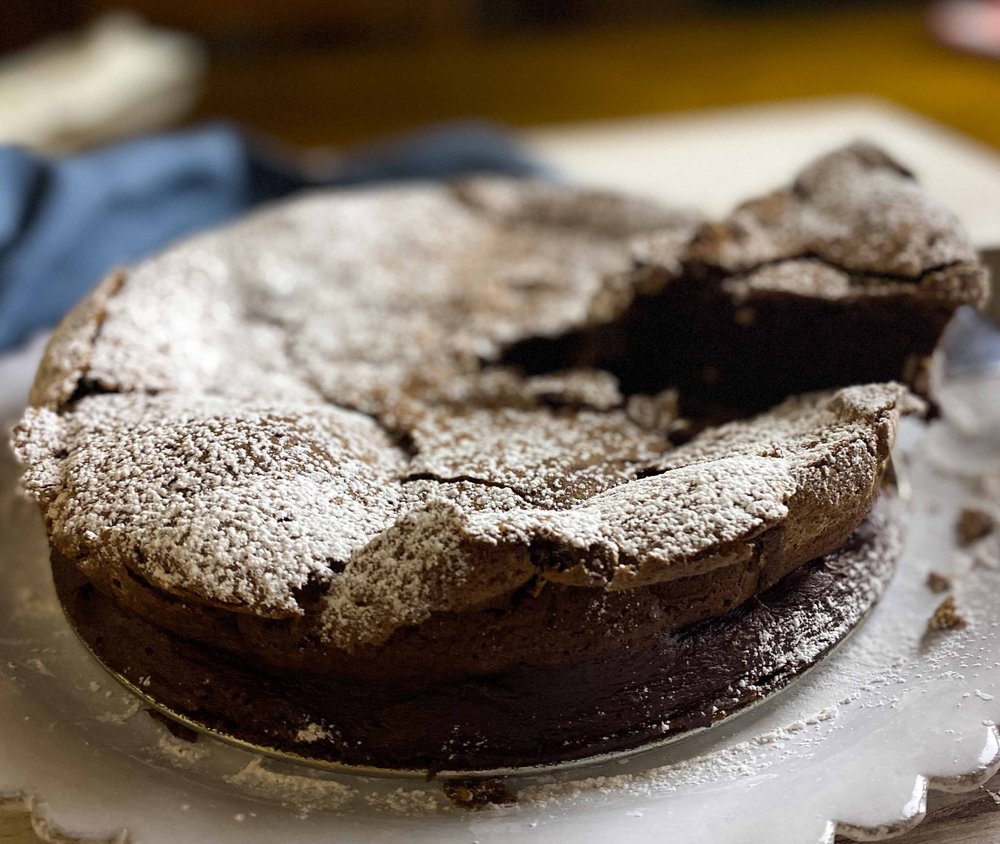 Torta al Cioccolata (Flourless Chocolate Cake)