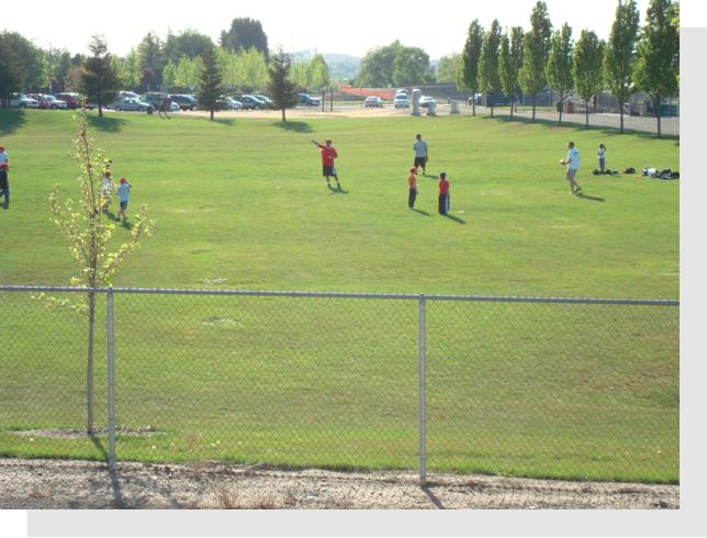 Sports fields and BMX biking trail at Patterson Pass road