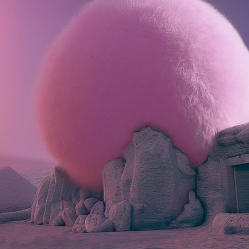 fluffy pink sphere, matte painting trending on artstation HQ (2).png