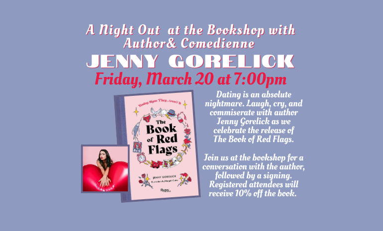 BOSTON: Author Event – Jenny Gorelick – The Book of Red Flags 🚩