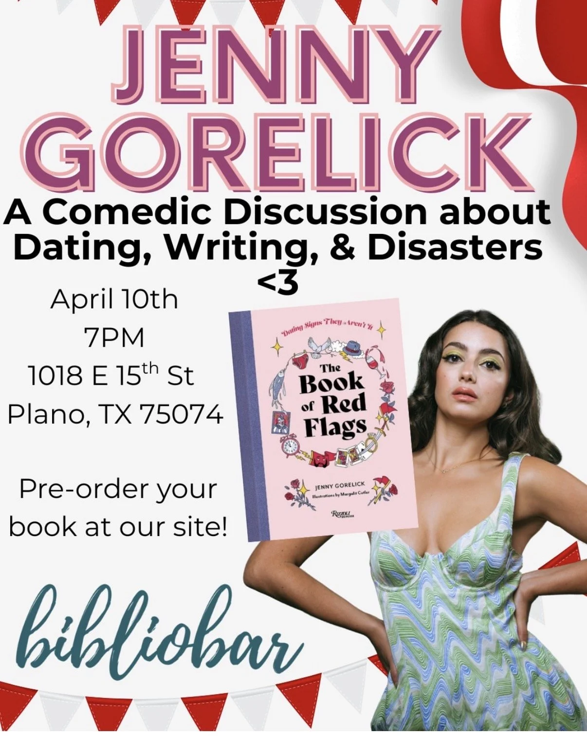 PLANO: The Book of Red Flags by Jenny Gorelick Signing &amp; In-Conversation