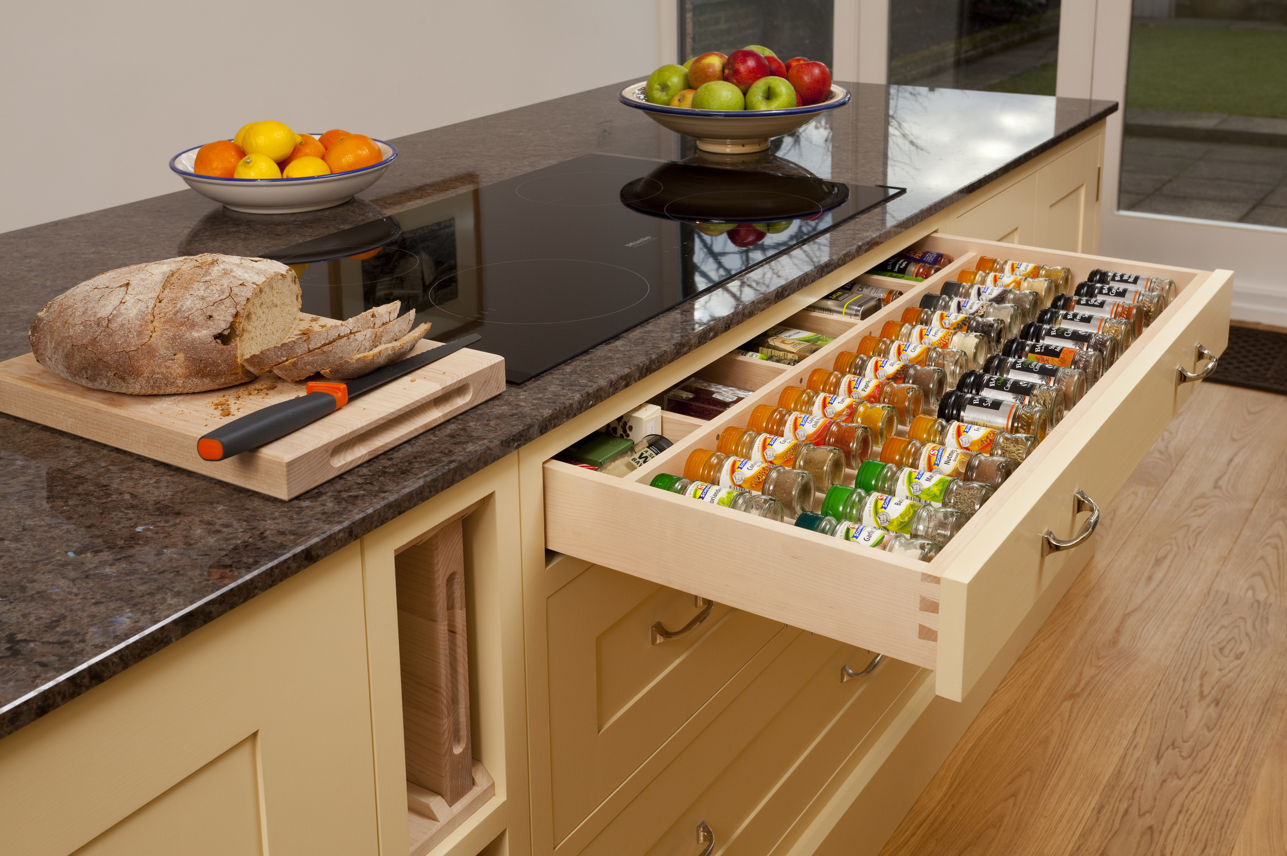 Fitted kitchen (spice drawer) by Stephen Richards