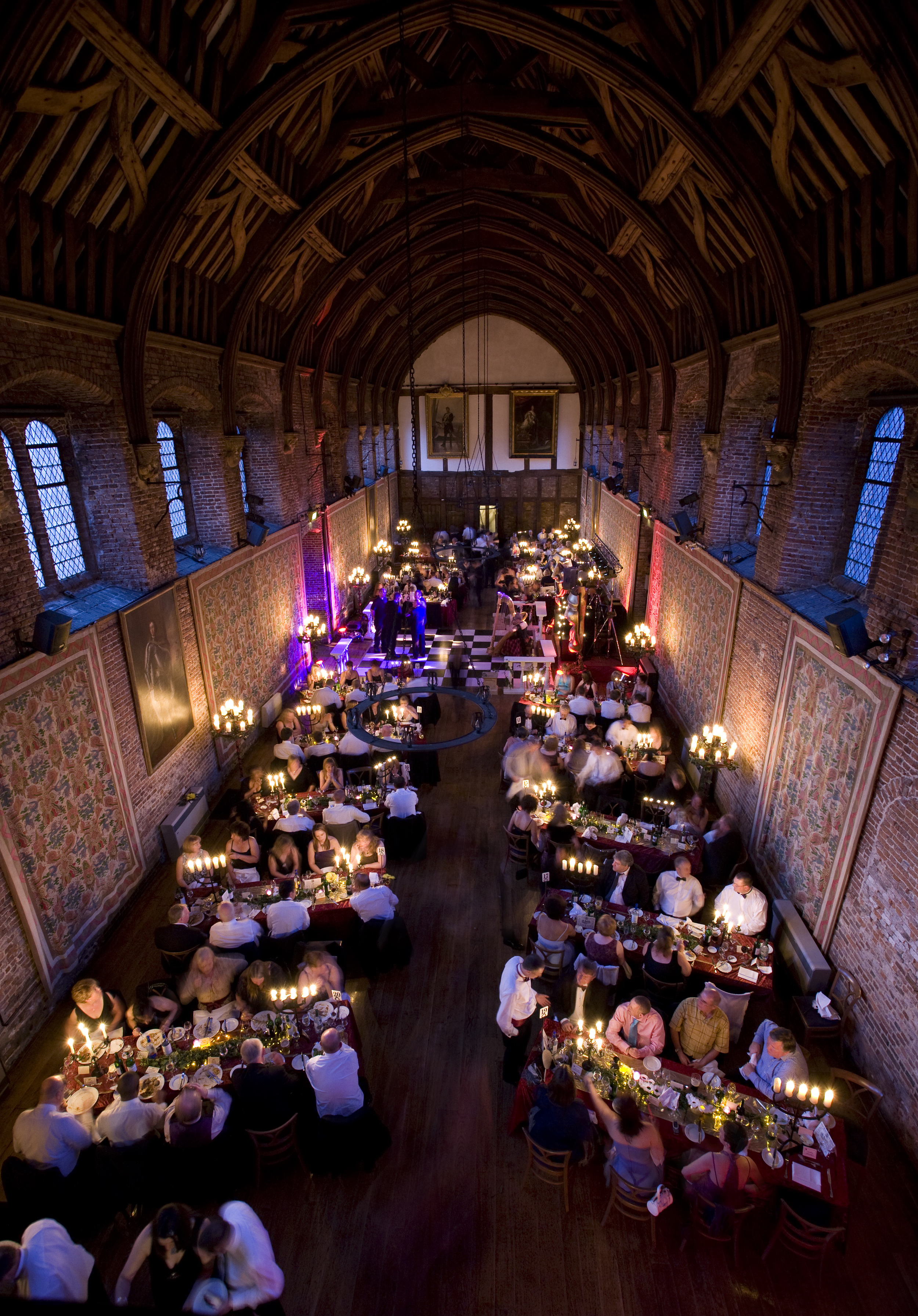 Hatfield house by candlelight.