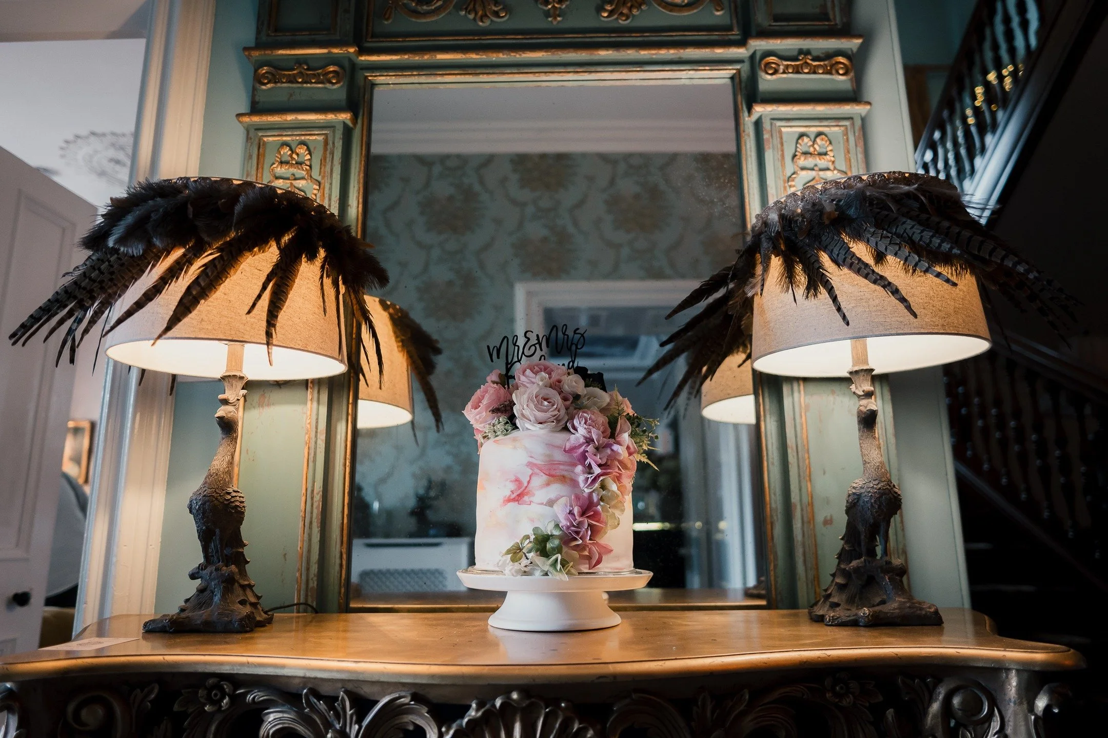 Megan &amp; Connor's beautiful Wedding cake in situ at @branxholmparkweddingvenue.

#durhamweddingphotographer
#newcastleweddingphotographer
#branxholmparkhouse 
#northeastweddingphotographer
#weddingphotography
#darlingtonweddingphotographer
#2025we