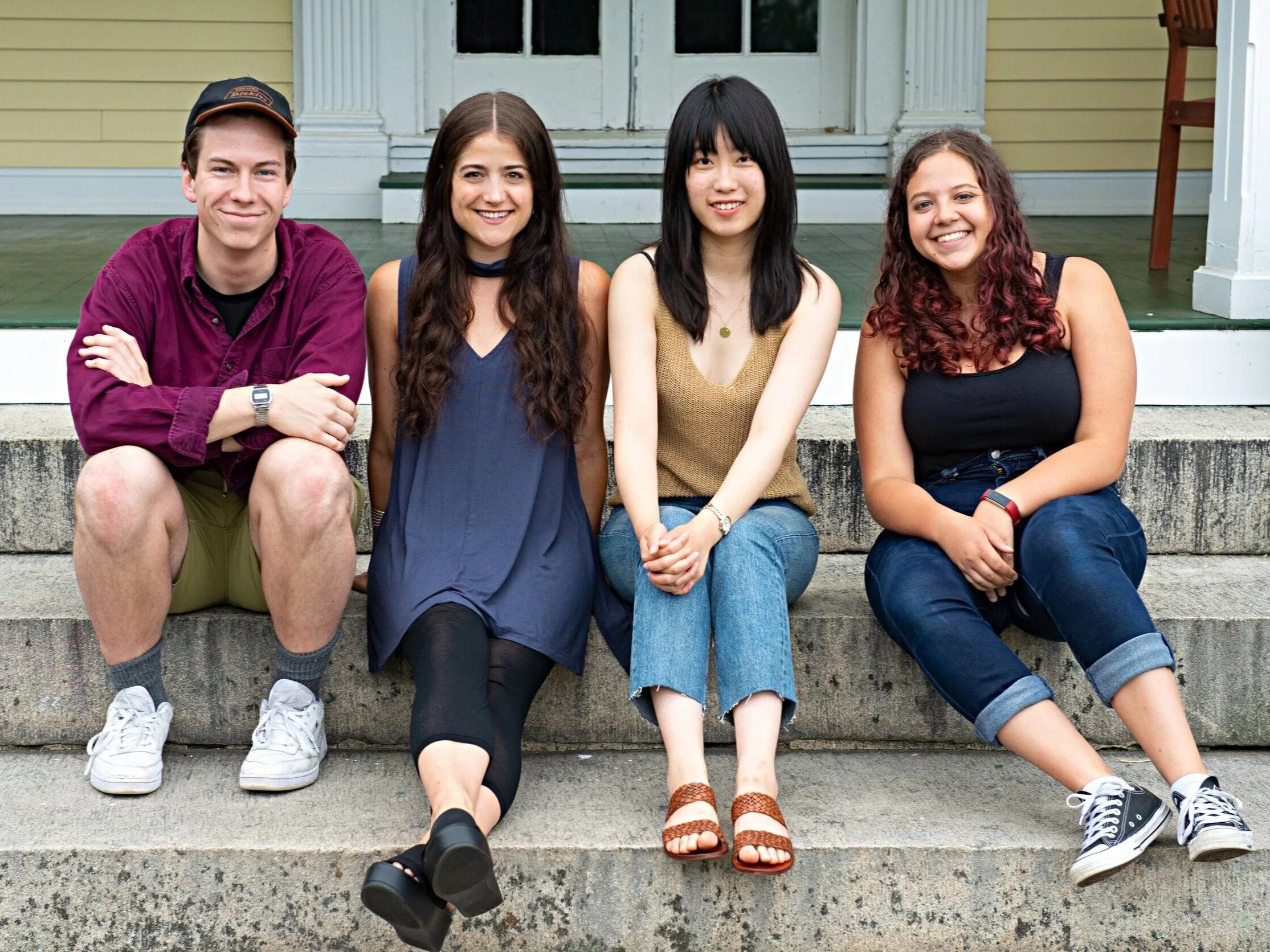 Directors for Theatermakers 2019 at The Eugene O’Neill Theater Center Photographed: Kyle Best, Leslie Roth, Alison Qu & Maria Zurita Ontiveros Photography: Isaak Berliner