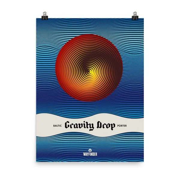 GRAVITY DROP Baltic Porter Poster