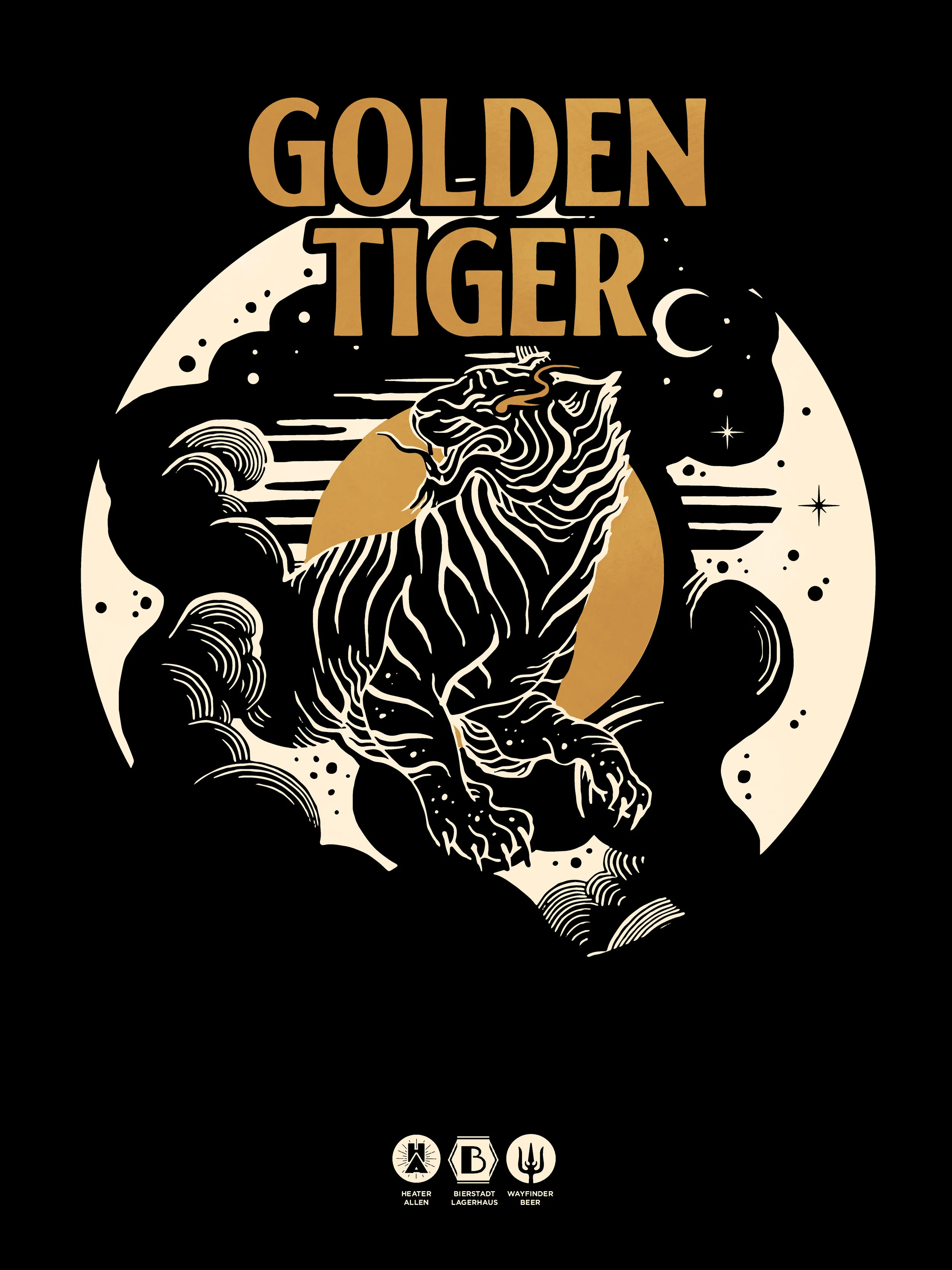 Golden Tiger Poster