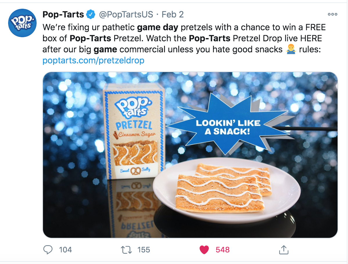 Pop-Tarts Super Bowl — Emily Bress // COPYWRITER