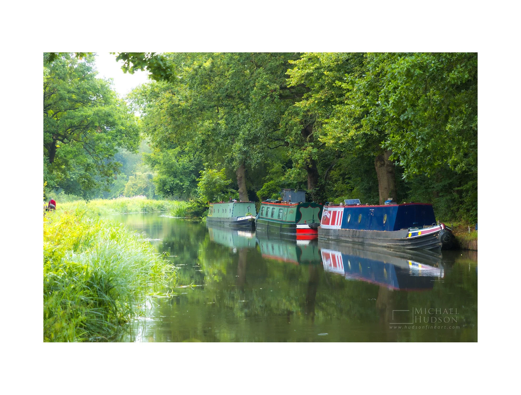 Canal Boats, Surrey / Limited Edition Print No. 2S3-1288