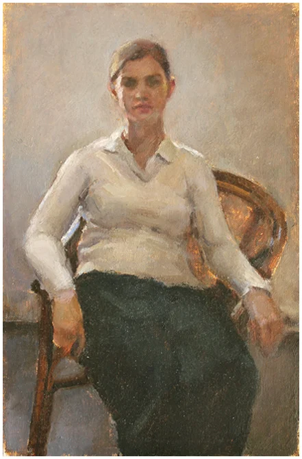 Seated Woman Preliminary Portrait Study