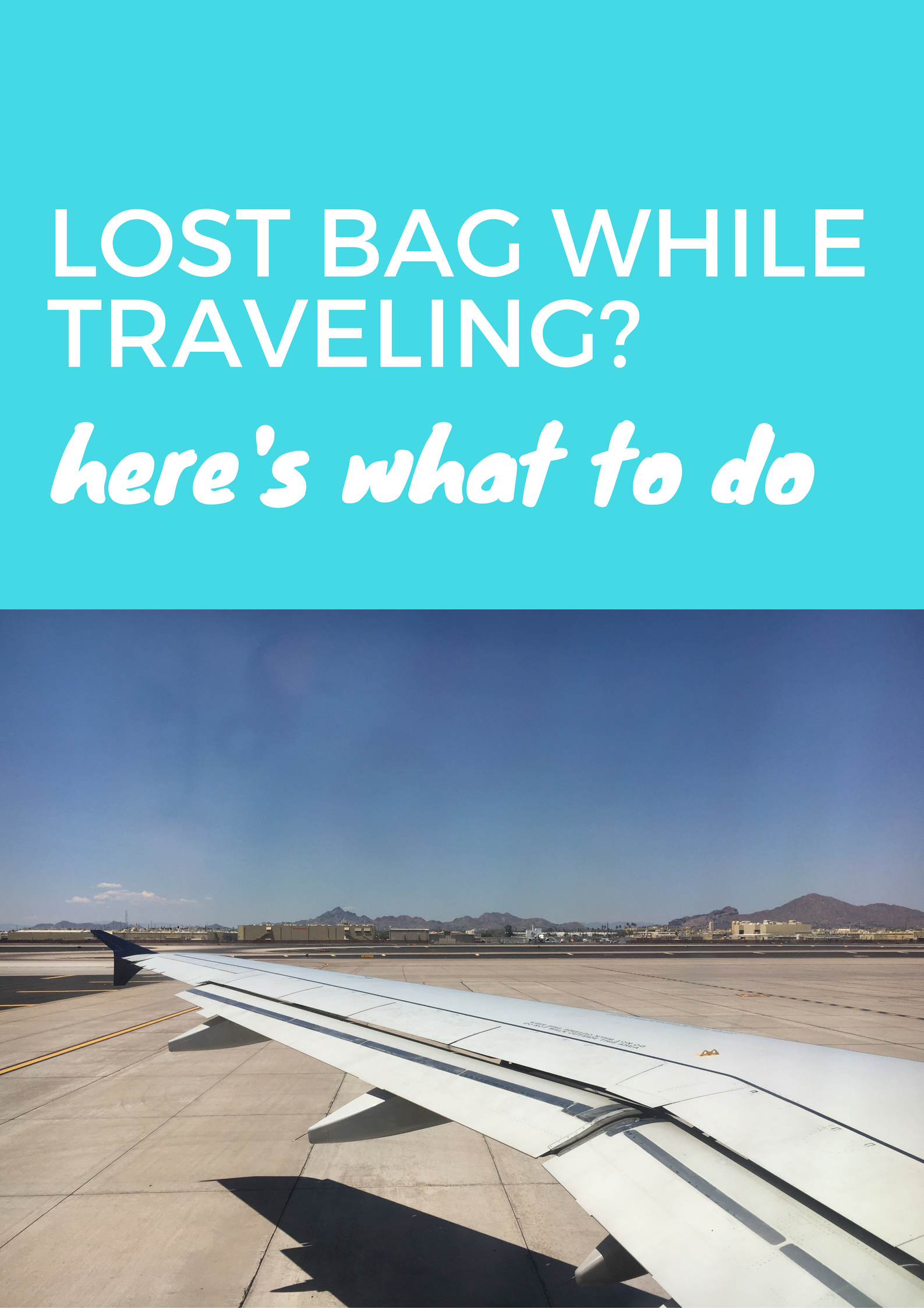 Lost Bag While Traveling? Here's What To Do