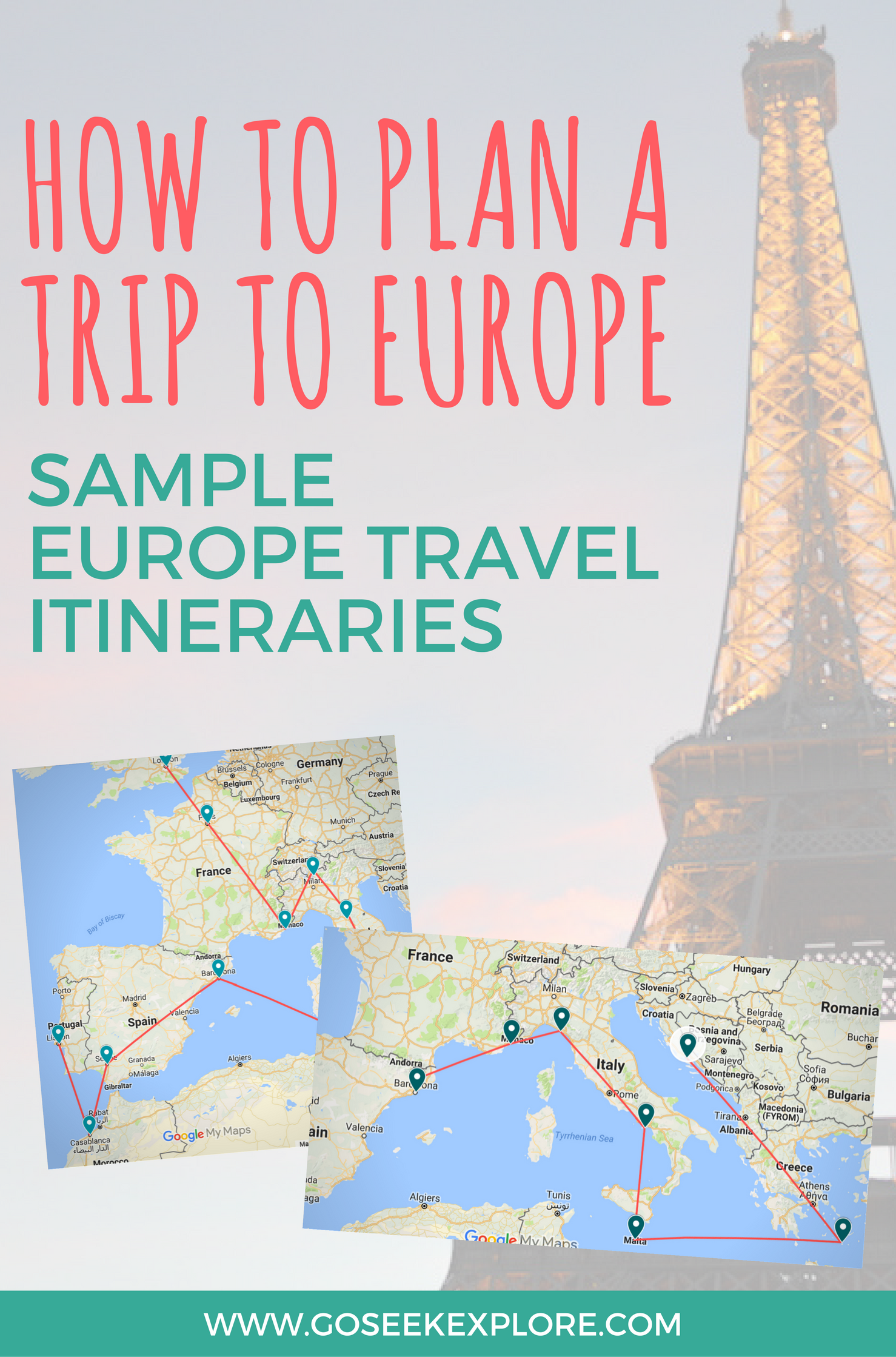 How To Plan a Trip to Europe: Sample Travel Itineraries