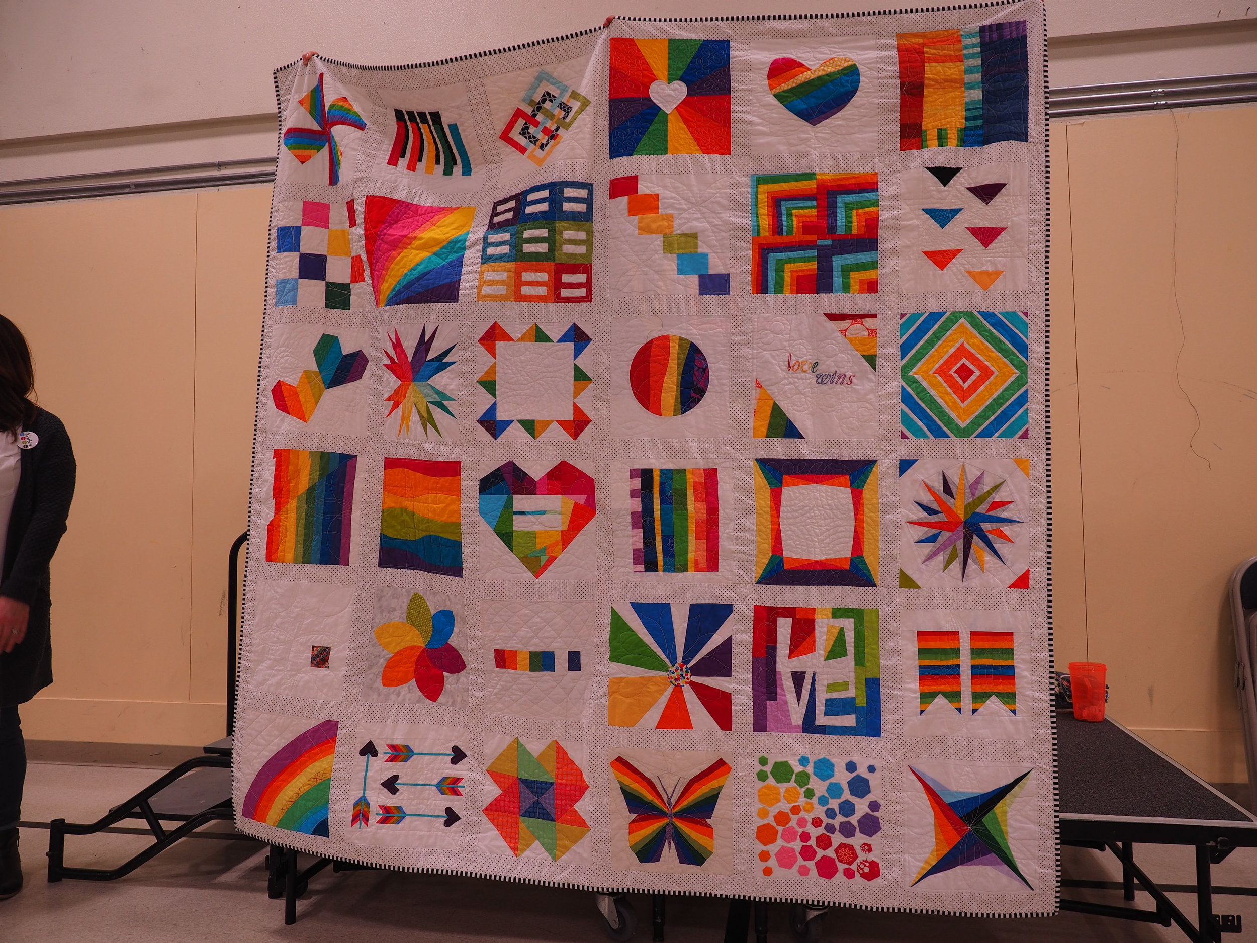  Kristin Link  #lovewins   @sewmamasew   Quilted by Charlene Trieloff 