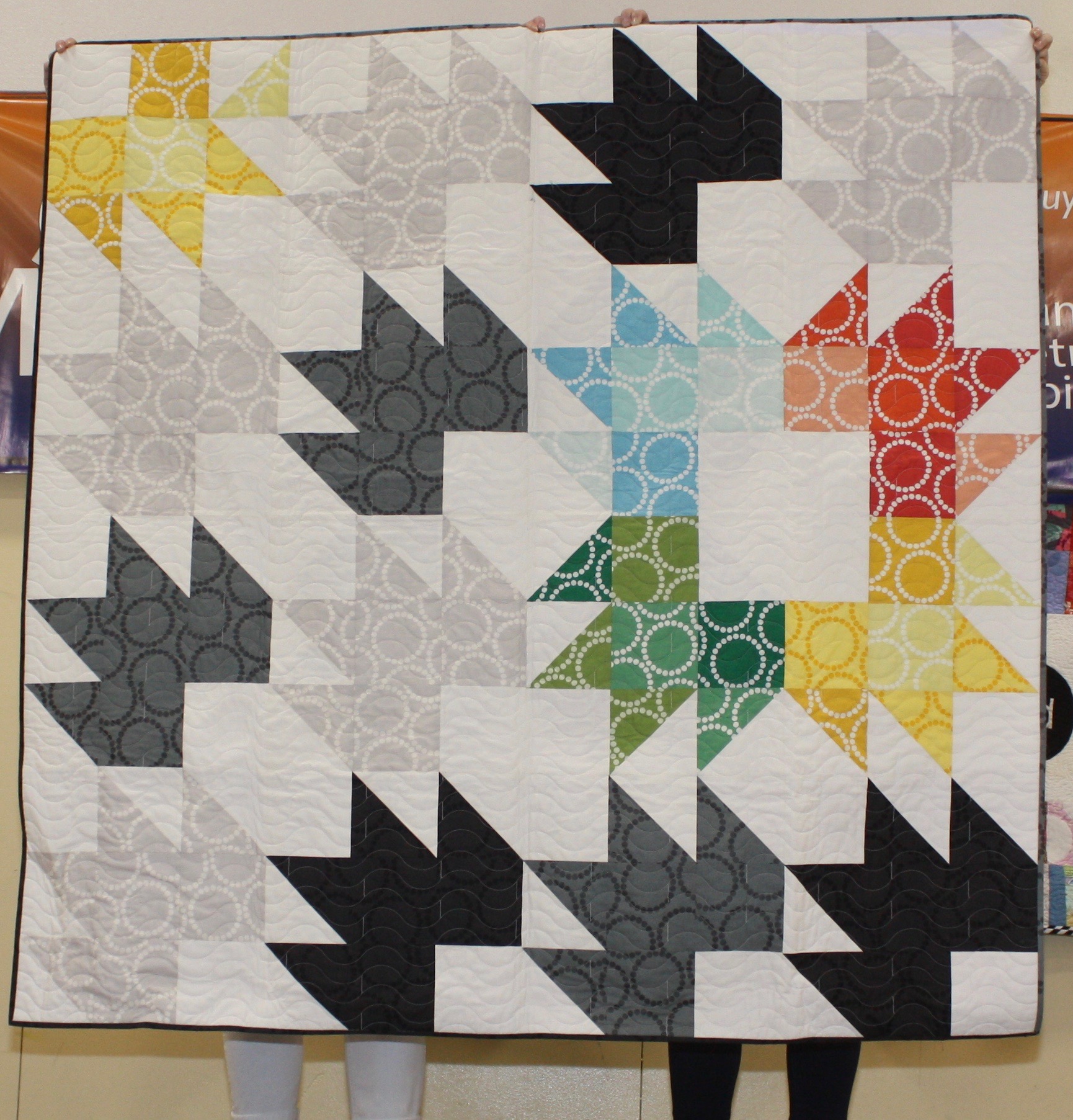  Elsa Hart  Chai Star, Pattern from the book, Vintage Quilt Revival&nbsp;  Quilted by Joleen Knight  @elsabean 