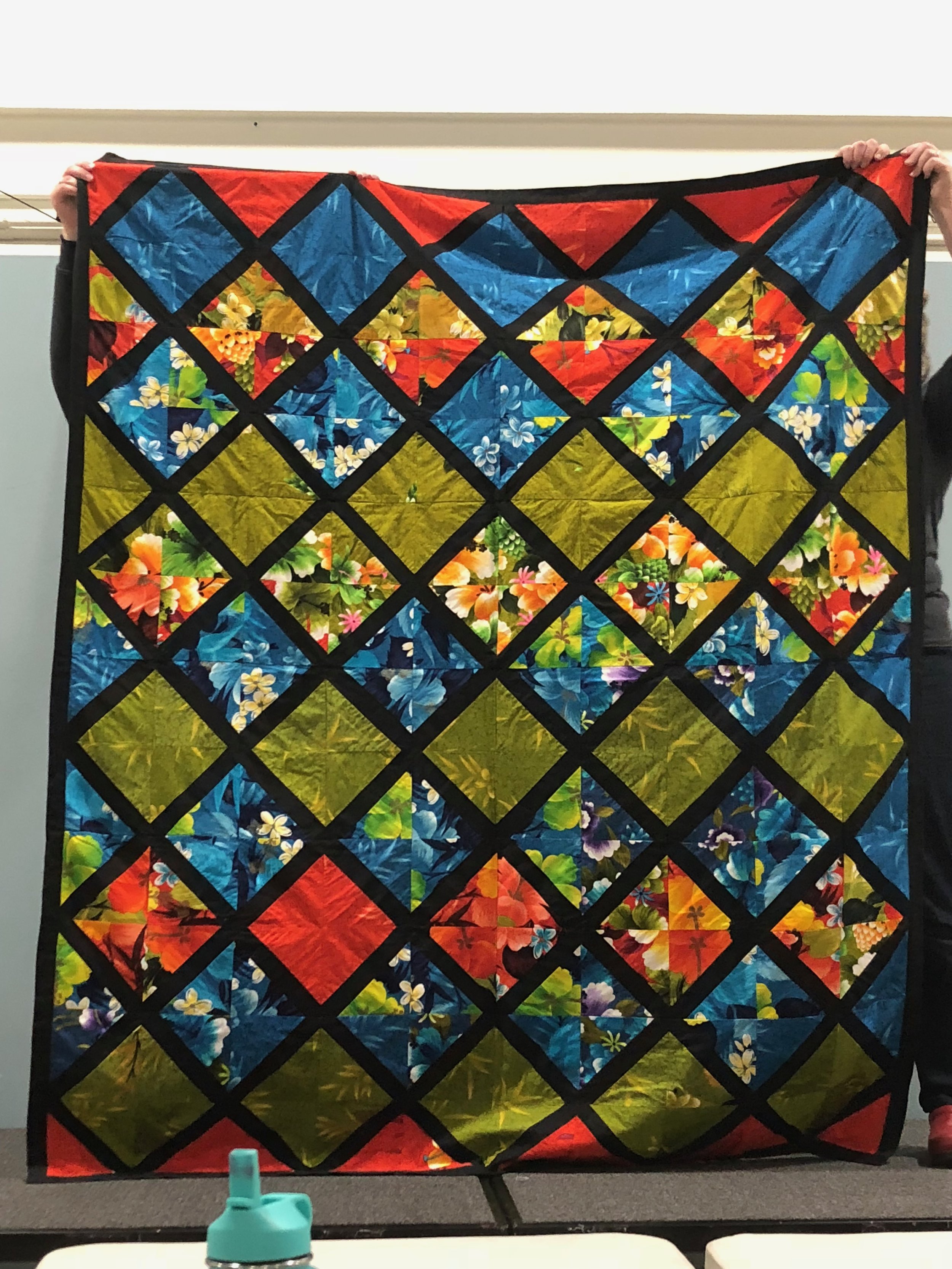 1970s Hawaiian Scrap Quilt presented by Bill Volckening