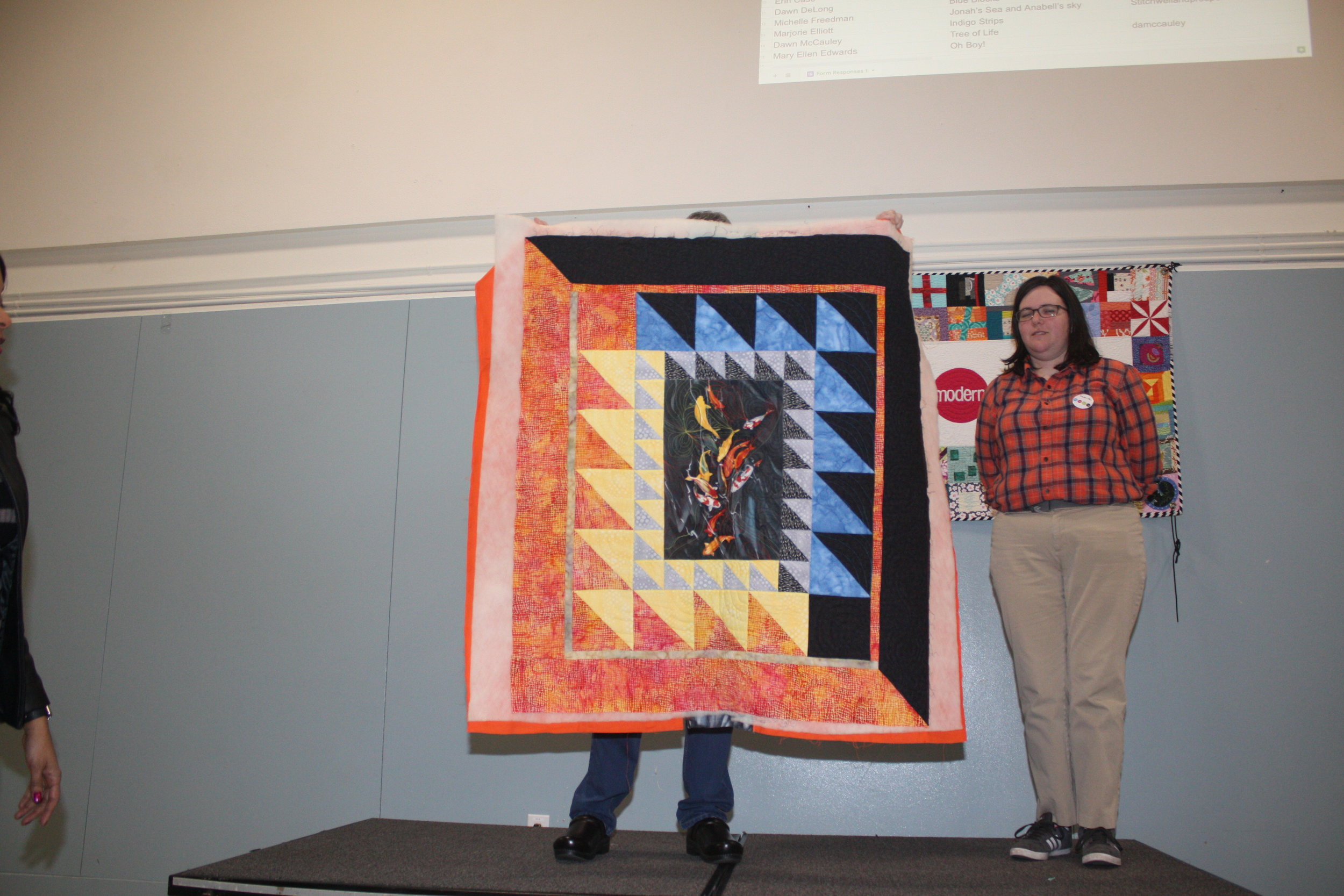 Koi Fish Charity Quilt by Kimberly Bennefield