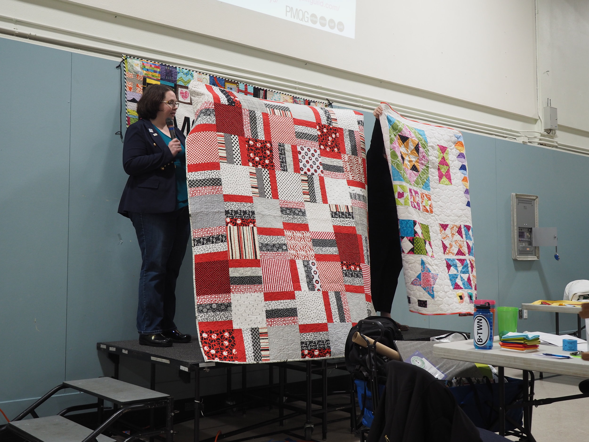 Charity Quilts made by PMQG Members