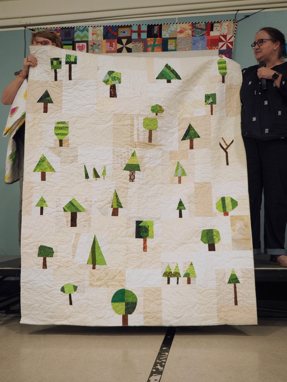 Wonky Tree Charity Quilt by PMQG Members