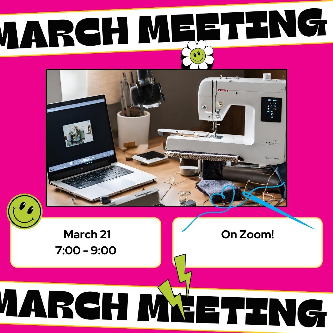 Join us virtually tonight for our March meeting! We will be going over guild business and taking some time to get to know each other better and discuss quilting topics that interest you in breakout rooms. We hope you meet a member that you have not b