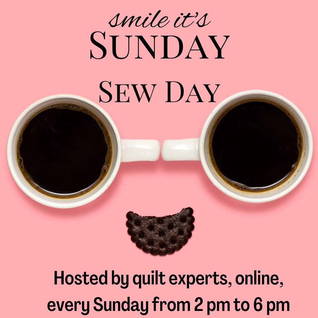 Join our great Sunday Sew group online, link in the members-only section. We dare you to try and stump our experts with a sewing question!