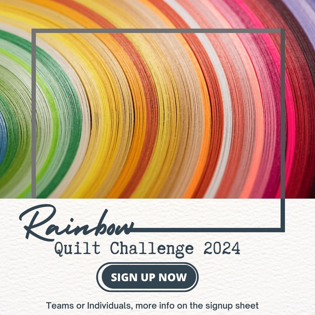 We have been invited to show our rainbow quilts at Powells Books gallery this year for the 3rd year in a row! This time they are asking us to show our rainbows for June and July!

Signups are live now! In the members-only section! Quilt minis or lap-