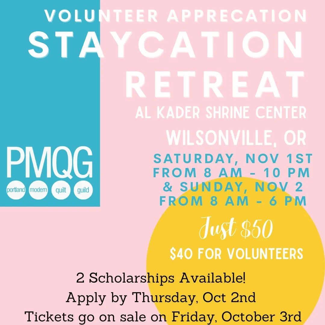🧵 PMQG Volunteer Appreciation Staycation Retreat! 🧵

📅 Saturday, Nov 1 (8AM&ndash;10PM) &amp; Sunday, Nov 2 (8AM&ndash;6PM)
📍 Accessible location with ramp, elevator &amp; accessible restrooms
💰 Just $50 for both days &ndash; only $40 for 2024-2