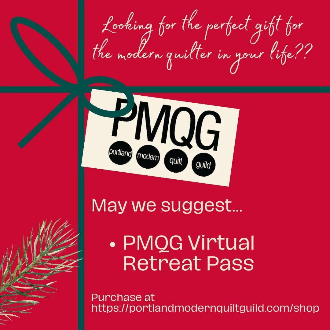 Pssttt&hellip; 👀 Looking for a great gift for the modern quilter in your life?
Consider gifting a PMQG virtual retreat pass! 🧵✨

PMQG Virtual Retreat &mdash; Registration Open!
Join us for a weekend of quilting, learning, and connection&mdash;all f
