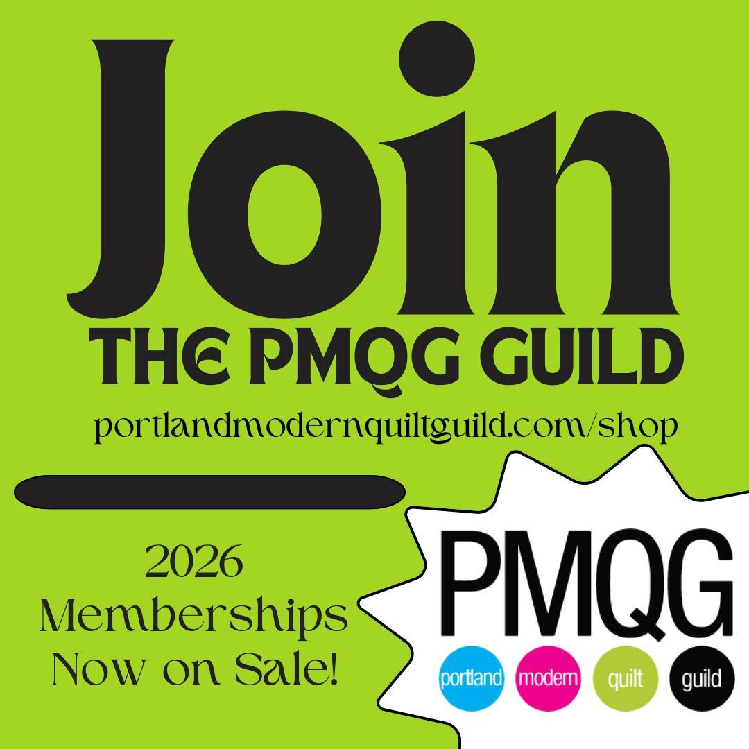 🧵✨ 2026 PMQG Memberships On Sale! ✨🧵

Join (or renew!) for $70/year and enjoy a full year of quilting, community, and creativity.

Your membership includes:

&bull; Full membership in the national MQG and all of their benefits
&bull; Monthly Sew Da