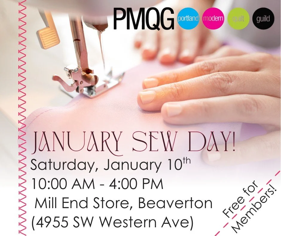January PMQG Sew Day!

Same chill vibes. Fresh year. All the creativity.

Pull up with your project&mdash;or just yourself&mdash;and hang with fellow makers for a laid-back day of sewing, chatting, and inspiration. No pressure, no agenda. Come and go