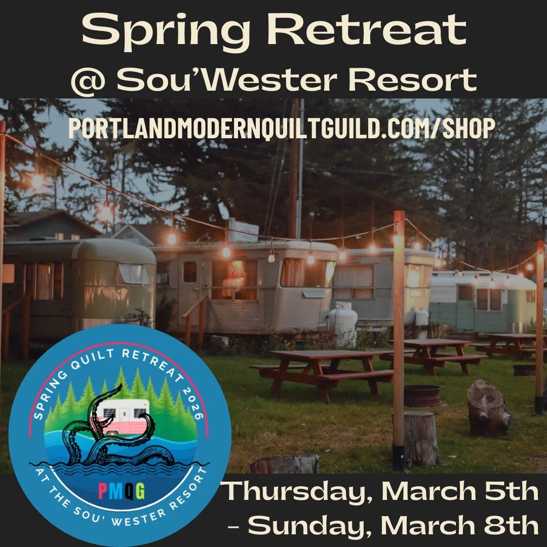 🌊🧵 PMQG 2026 Spring Retreat 🧵🌊
📍 Sou&rsquo; Wester Lodge | Seaview, WA
📅 March 5&ndash;8, 2026

Pack your projects and escape to the coast! Join PMQG for three days of quilting, creativity, and connection in a beautiful seaside setting.

✨ What