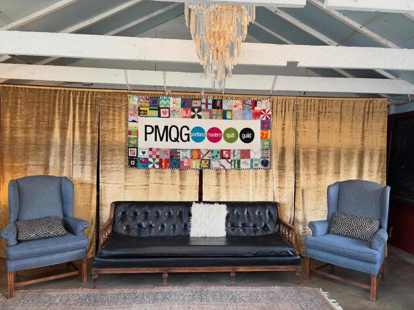 Spring Retreat At Sou&rsquo;wester resort is done!! What a wonderful weekend! Great projects, so many things learned, awesome Stitch and Switch game resulting in a cool modern quilt top. It was wet and soggy and we have moss in our toes, but the city