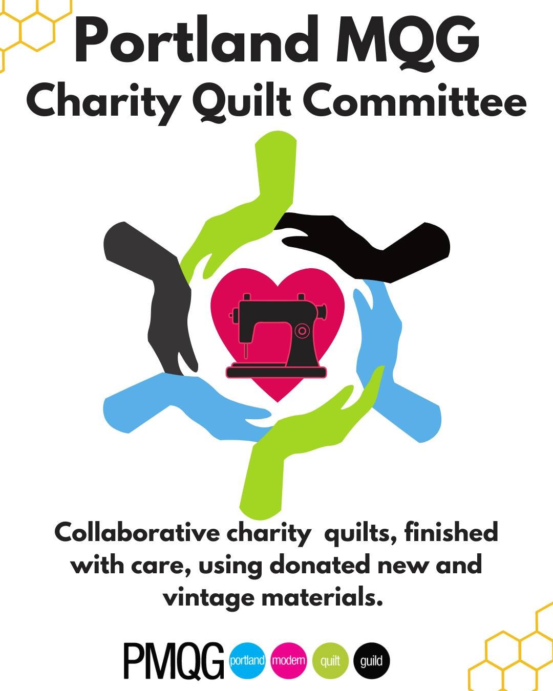 🧵✨ Quilt with purpose. Give with heart.

Saturday, March 14th 
From 10:00 am - 2:00 pm 
Westmoreland's Union Manor Hobby Room 

The PMQG Charity Quilt Committee brings quilters together to create comfort, connection, and care through handmade quilts