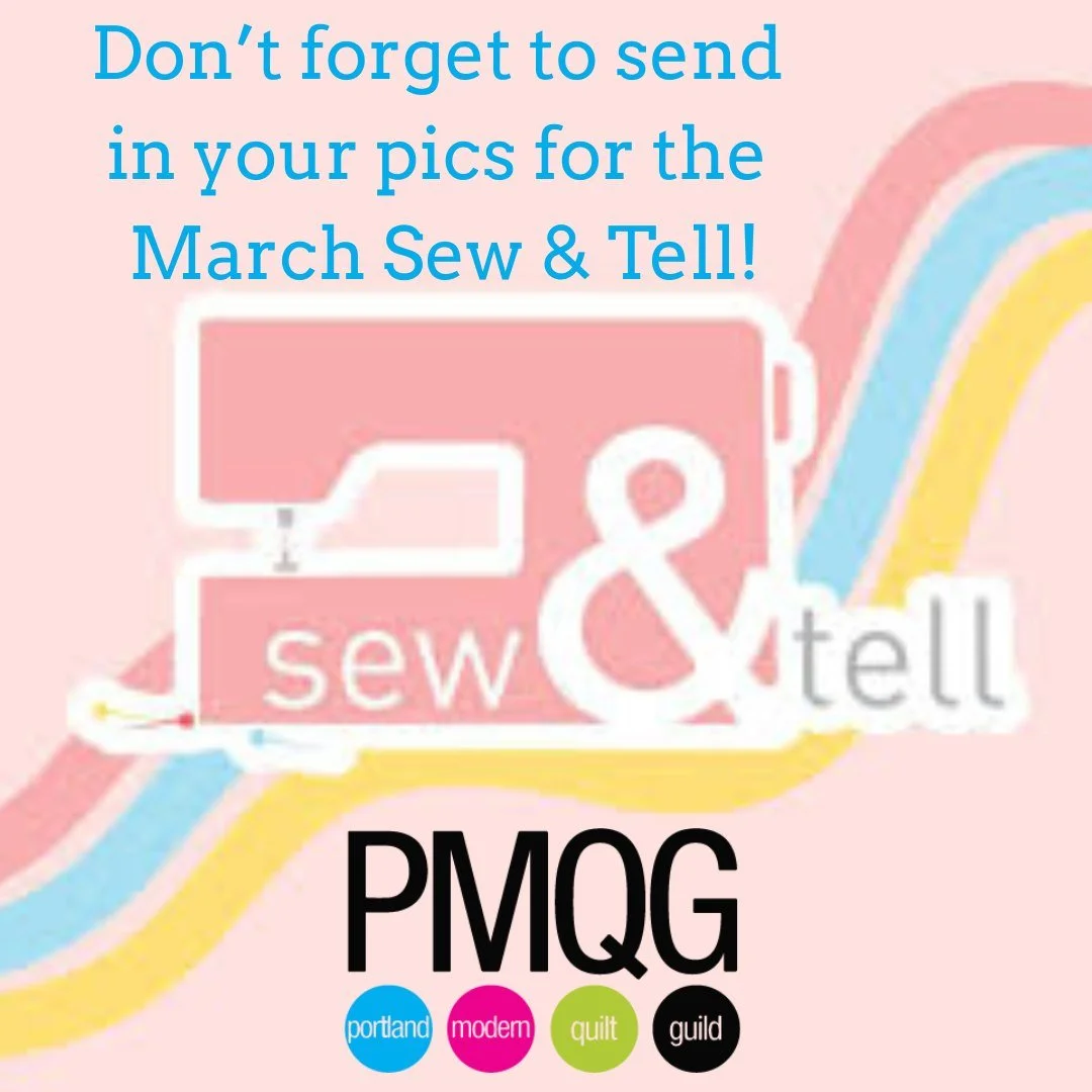 🛼🪩 Sew &amp; Tell is rollin&rsquo; in hot 🪩🛼
Bell bottoms on, good vibes only&hellip;

Hey cool quilters 😎✨ it&rsquo;s time to slide into our favorite feel-good tradition&mdash;Sew &amp; Tell with the Portland Modern Quilt Guild. This is where t