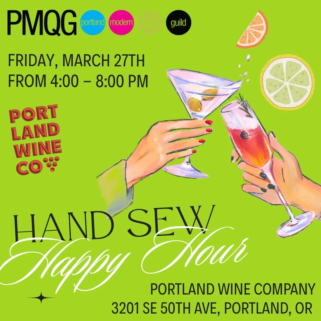 🧵🏀 March Madness Stitching: Hand Sew Happy Hour! 🍷✨

Take a timeout from the madness and join us for a cozy evening of stitching, sipping, and good company! Whether you&rsquo;re hand quilting, binding, or just here for the vibes, this meetup is a 