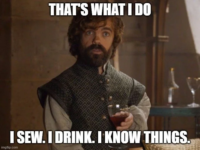 🧵🏀 March Madness Stitching: Hand Sew Happy Hour! 🍷✨

That&rsquo;s what we do&hellip;
We sew. We sip. We know things.

Take a timeout from the madness and join us for a cozy evening of stitching and good company. Whether you&rsquo;re hand quilting,